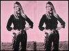 Bardot Cowgirl Diptych, 2023 Wild Pink