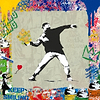 Banksy Flower Thrower