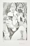 Homme rembranesque à la Pipe et Courtisane, from Séries 347