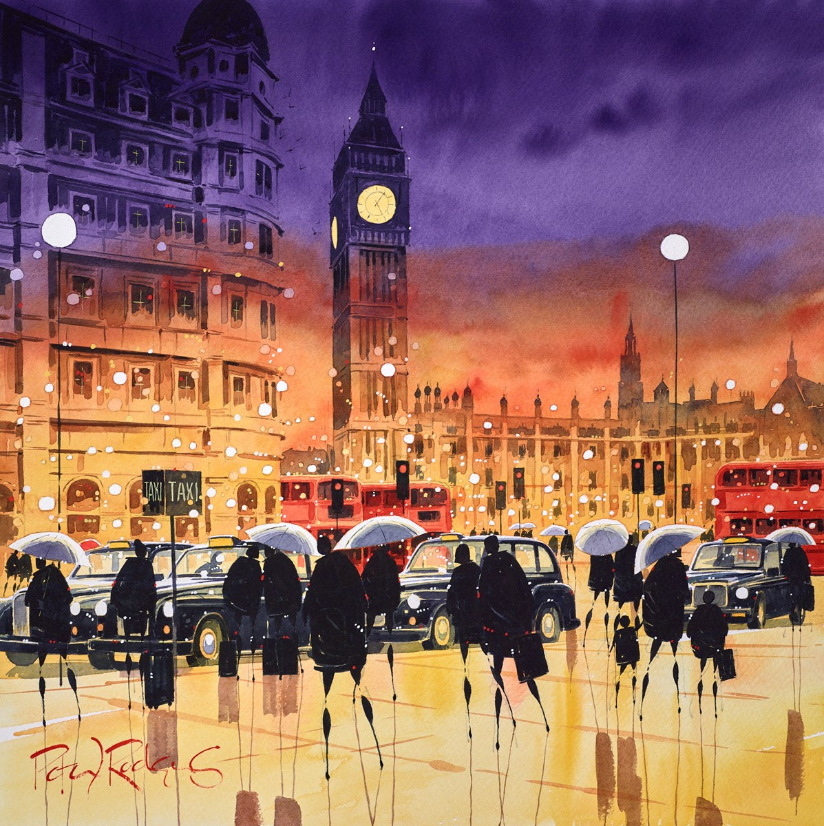 Big Ben And Taxis - London