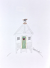 Seagulls on a Beach Hut (sketch)