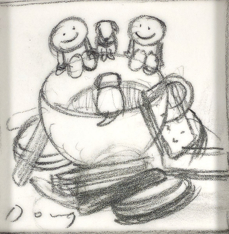 Tea And Biscuits Sketch