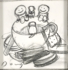 Tea and Biscuits Sketch