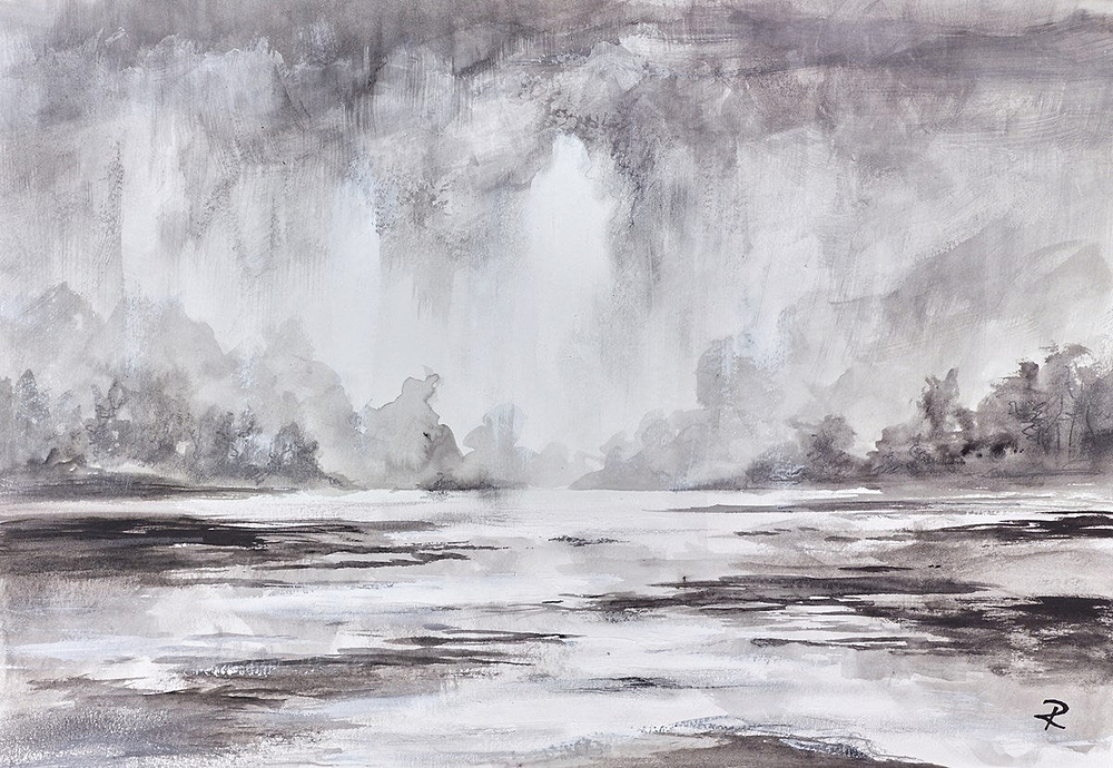 Mist On The River (Study)