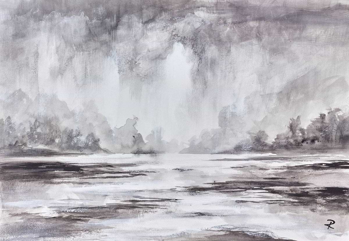 Mist On The River (Study)
