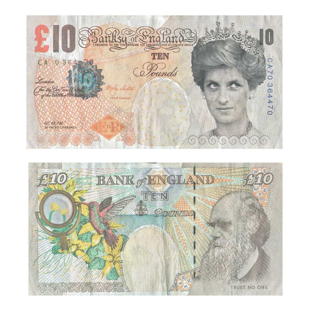 額装バンクシー Banksy Di Faced Tenner 札 ディズマランド 額装バンクシー Banksy Di Faced Tenner 札 ディズマランド