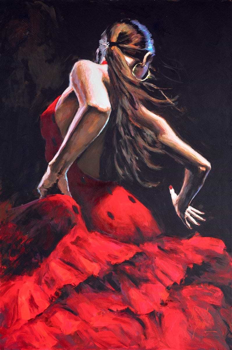 Dancer In Red (With Black)
