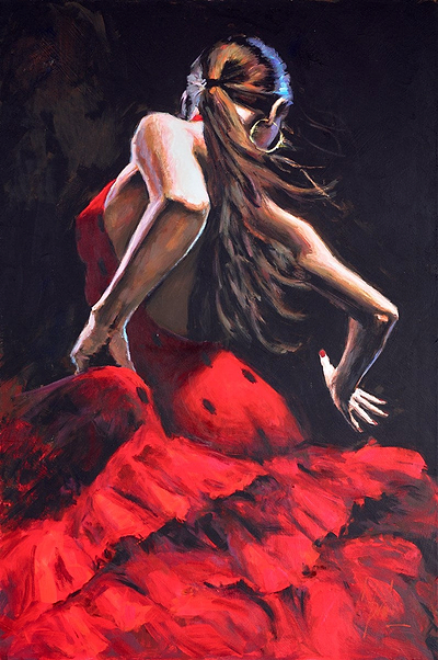 Dancer in Red (with Black)