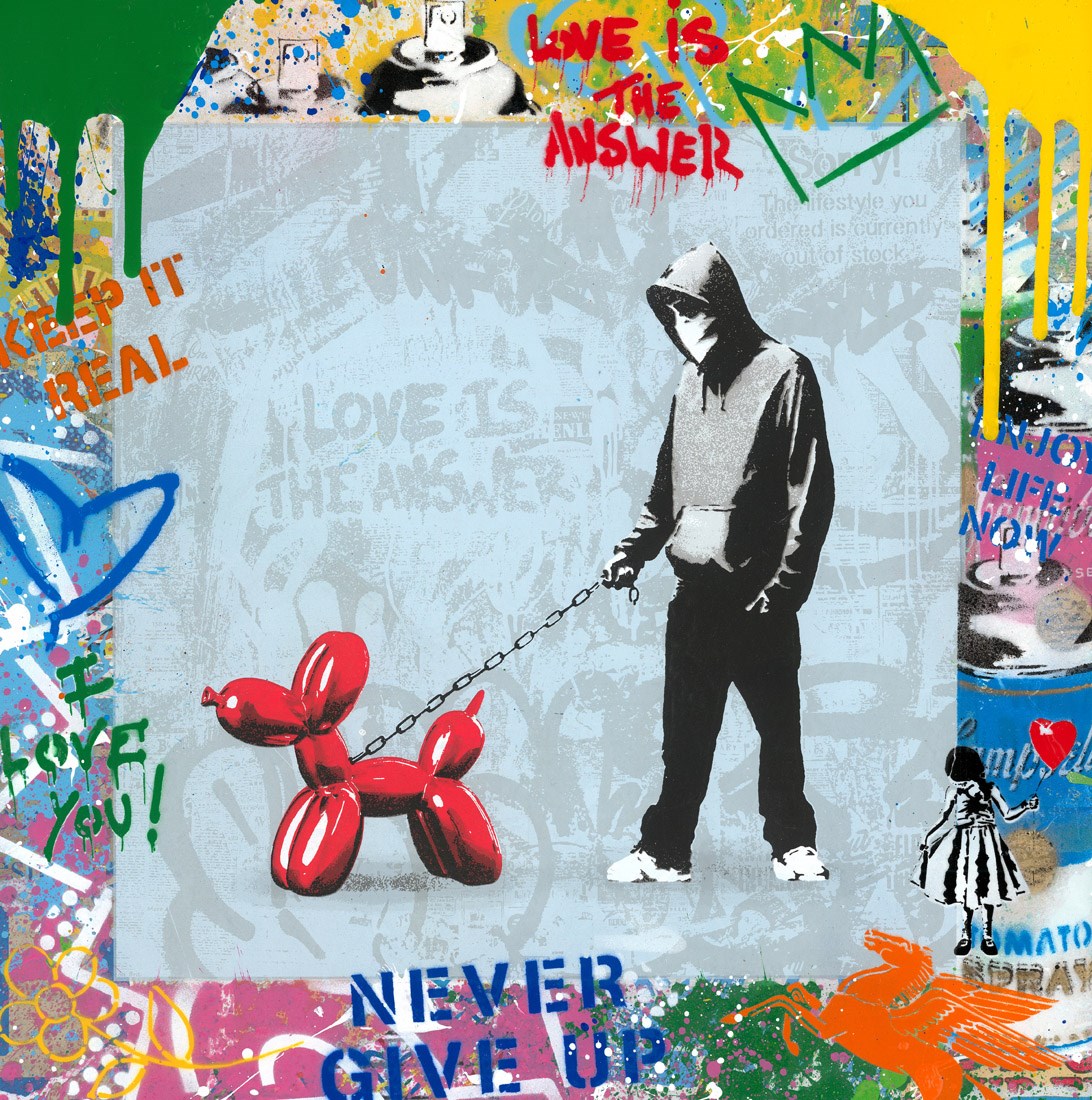Banksy Dog Walker