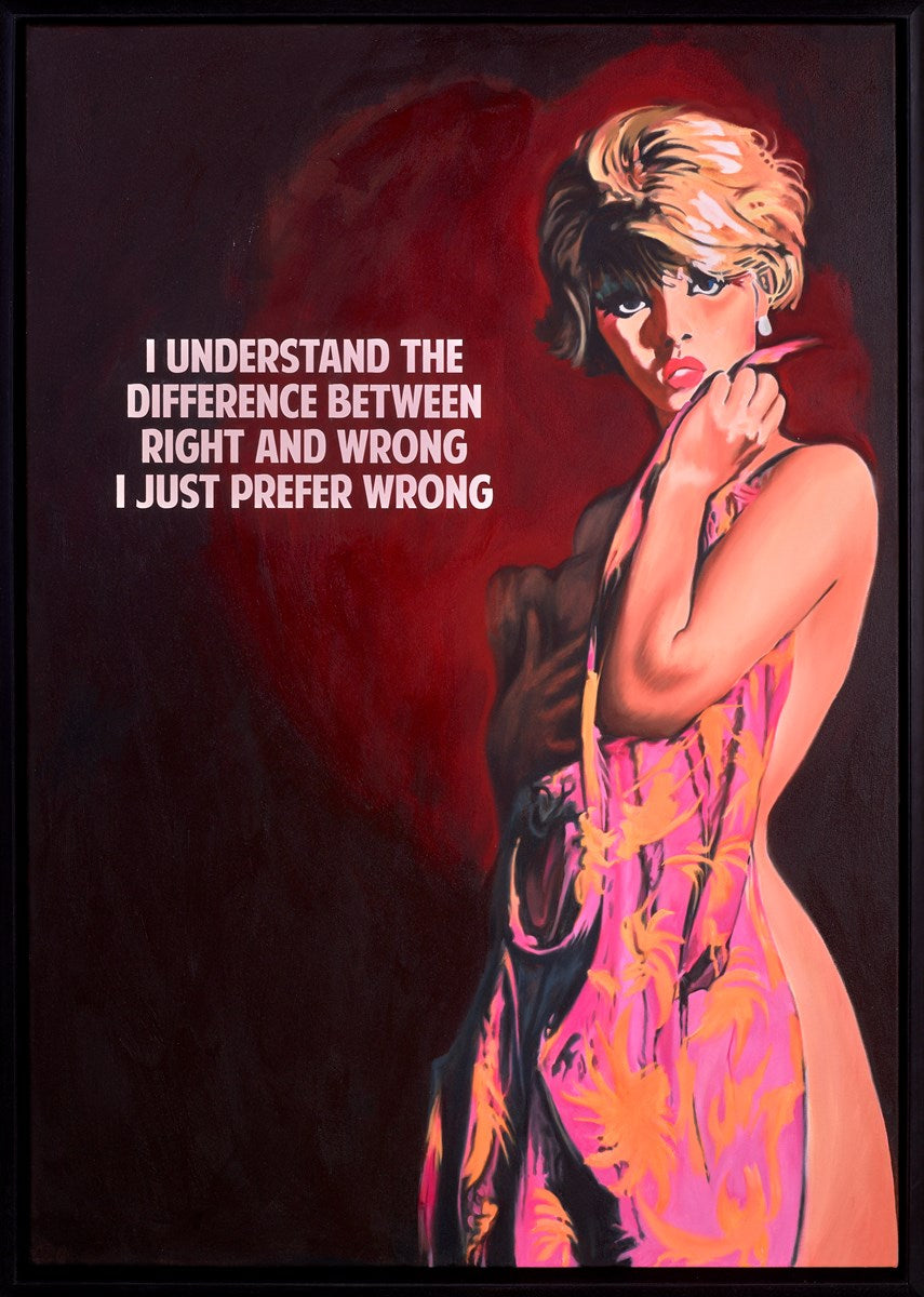 Right And Wrong (Dark Red)