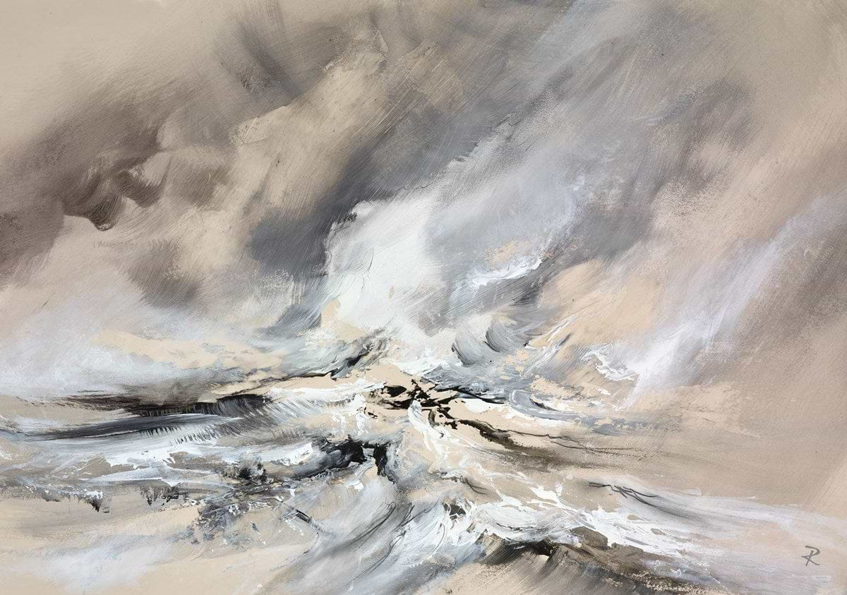 Turbulent Seas (Study) | Chris and Steve Rocks - Clarendon Fine Art