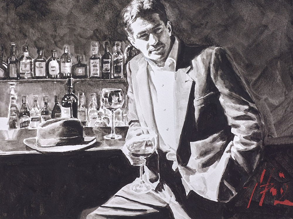Black Suit And Red Wine