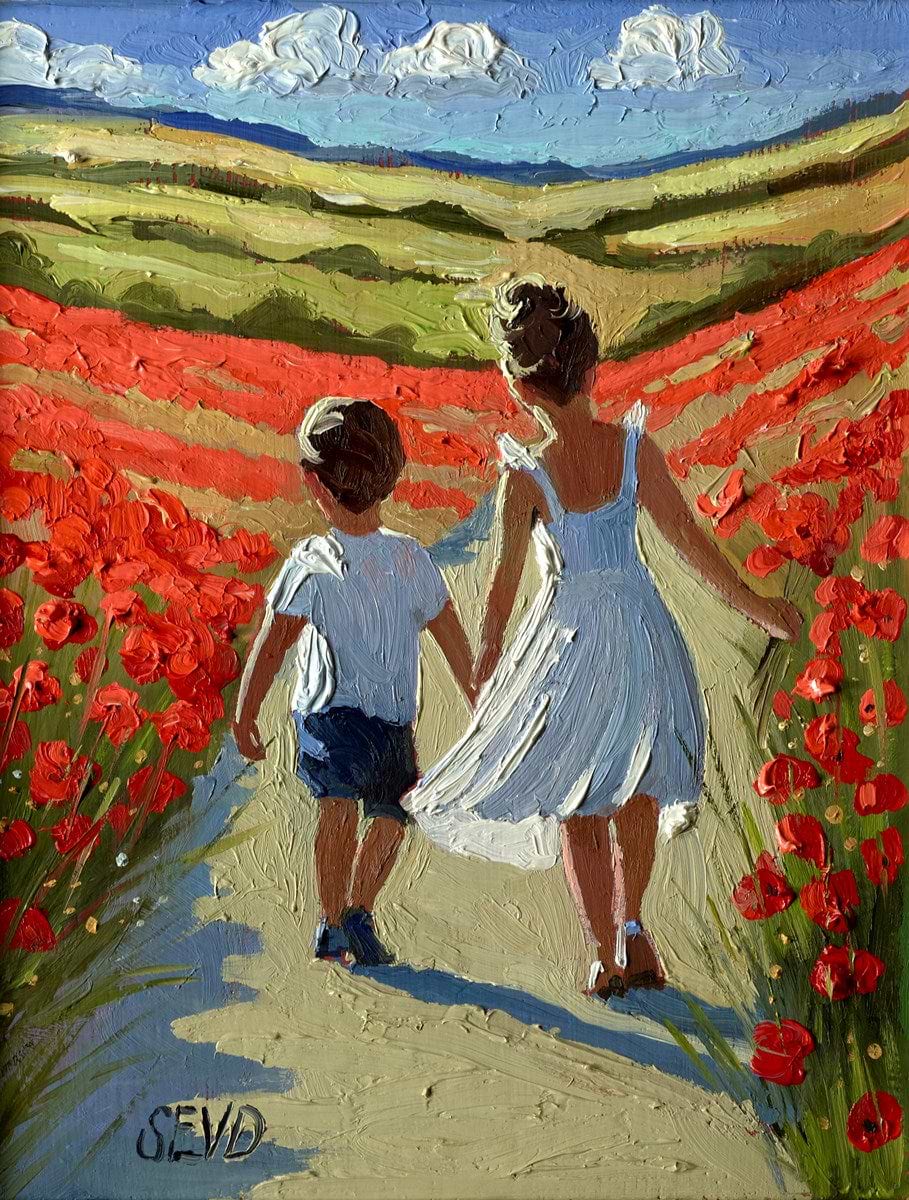 Walking Amongst The Poppies