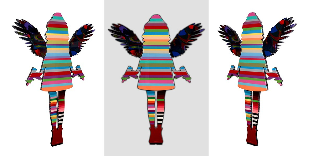 Angel Cake - Medium Striped