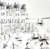 A Day at the Harbour II (sketch)