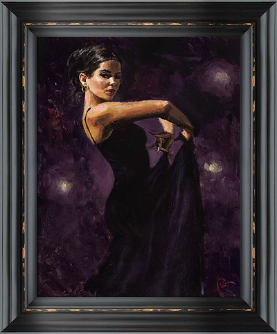 Colours of Flamenco (Purple) (Framed)