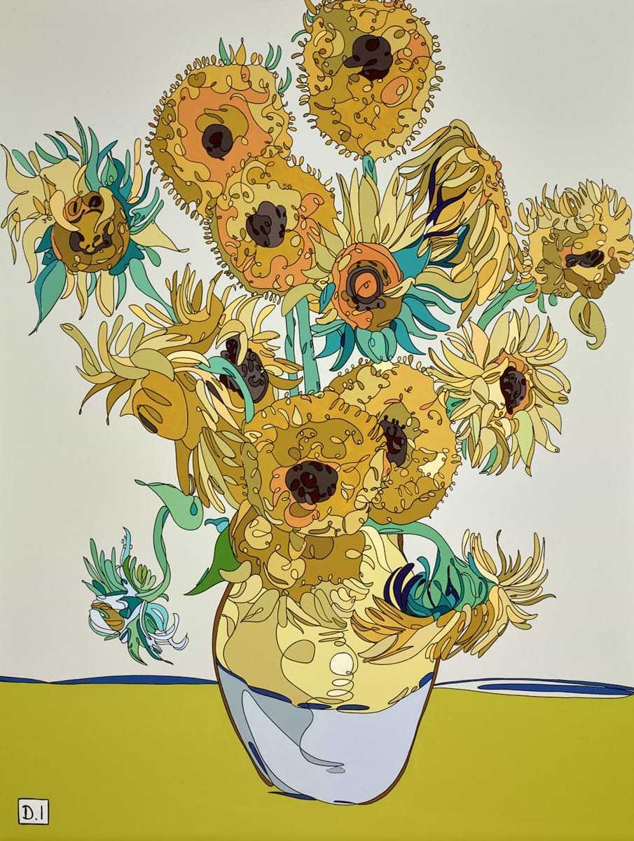 Sunflowers - Van Gogh | Dylan Izaak – Clarendon Fine Art