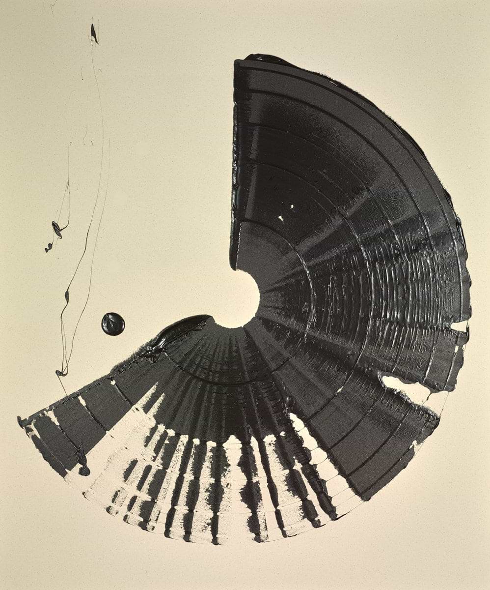 Large Brushstroke Black