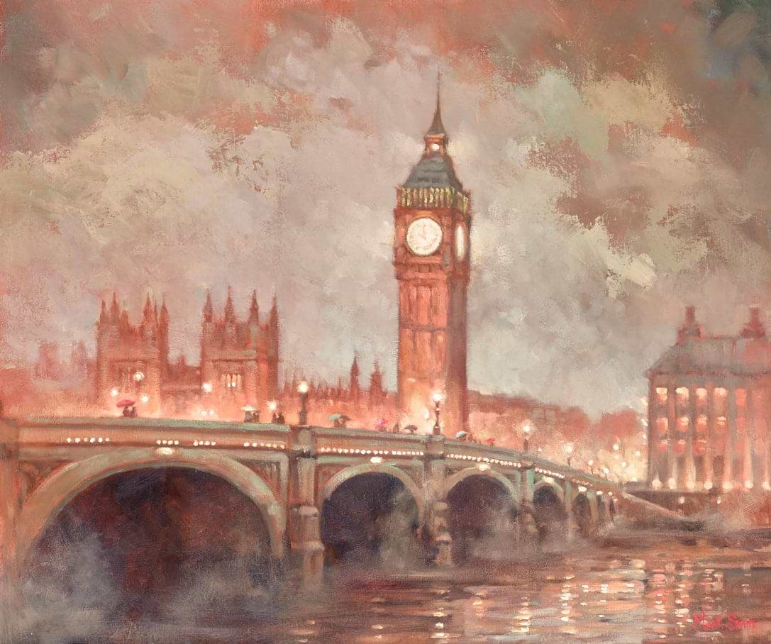 Westminster Bridge With Mist