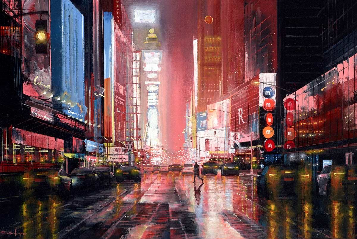 NYC Lights Glare | Ziv Cooper - Clarendon Fine Art