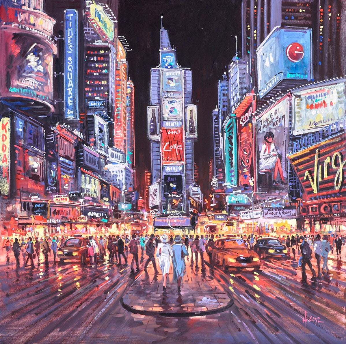 Time Square Stroll | Henderson Cisz - Clarendon Fine Art