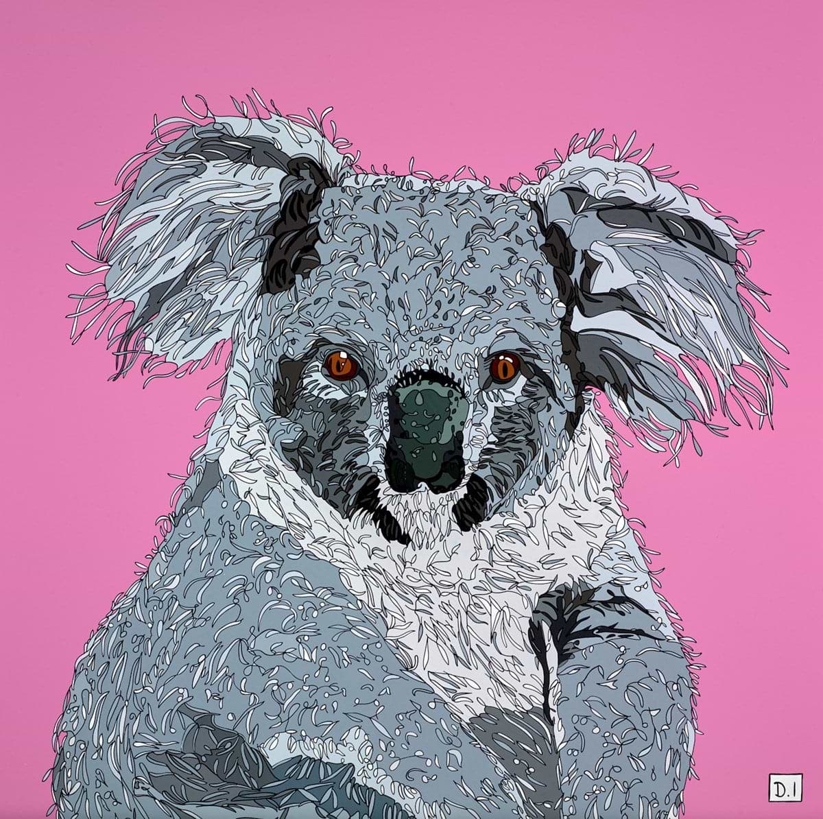 Koala On Pink
