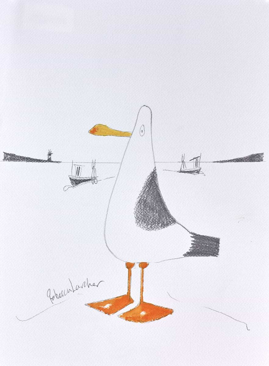 Looking Out To Sea III (Sketch)