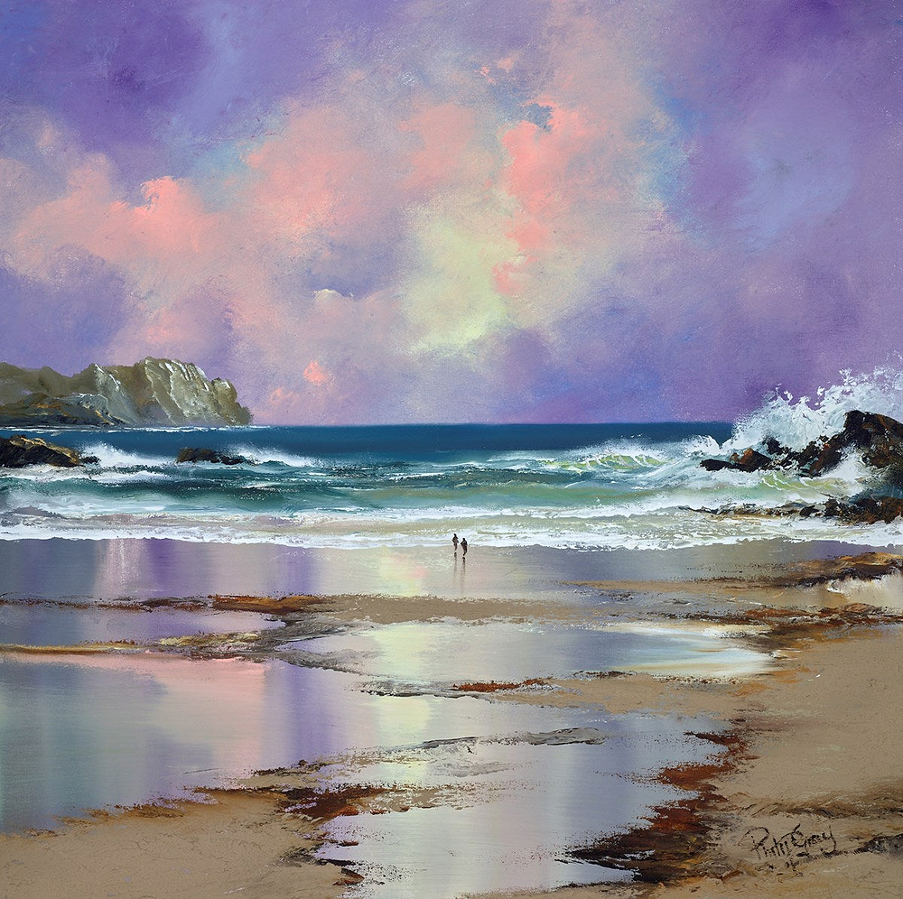 Walking Under A Purple Sky
