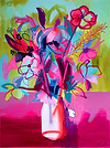 Glass Jar of Flowers