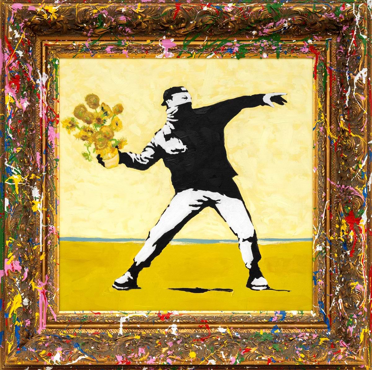 Mr.Brainwash ポスター Banksy 額装付き Pop Wall | Mr. Brainwash