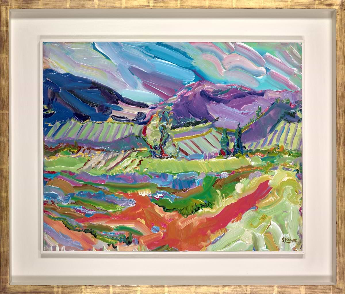 Lavender Below Sault Mt Ventoux | Jeffrey Pratt – Clarendon Fine Art
