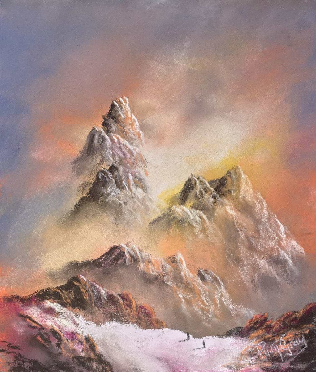 Snow-Kissed Mountain Tops