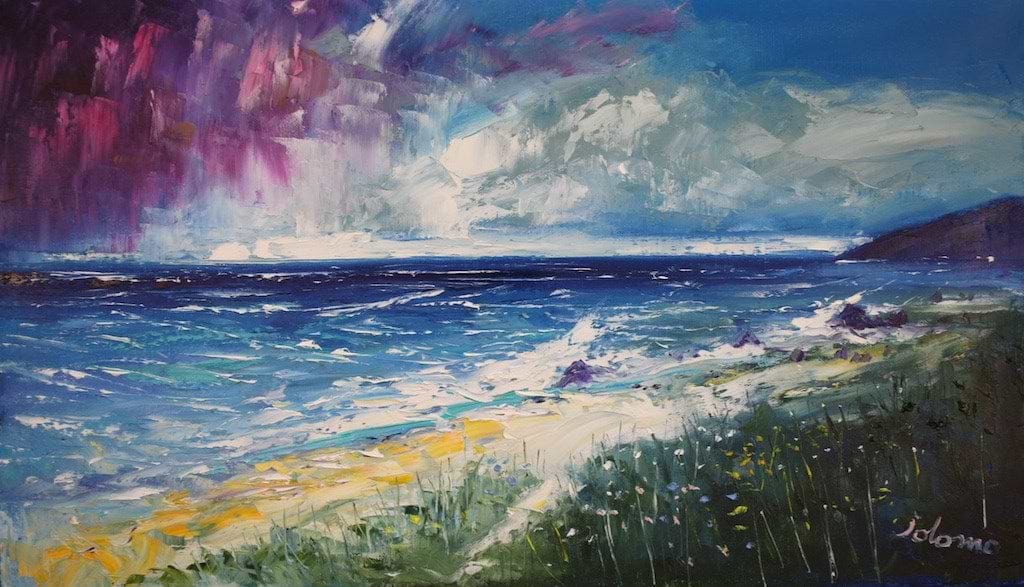 Storm Passing The Singing Sands Isle Of Islay