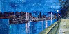 Albert Bridge , Chelsea Embankment , London