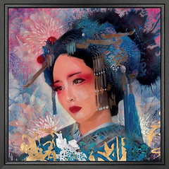 Posing Geisha (Framed)