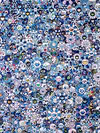 Blue Flower and Skulls
