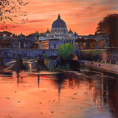 Sunset In Rome