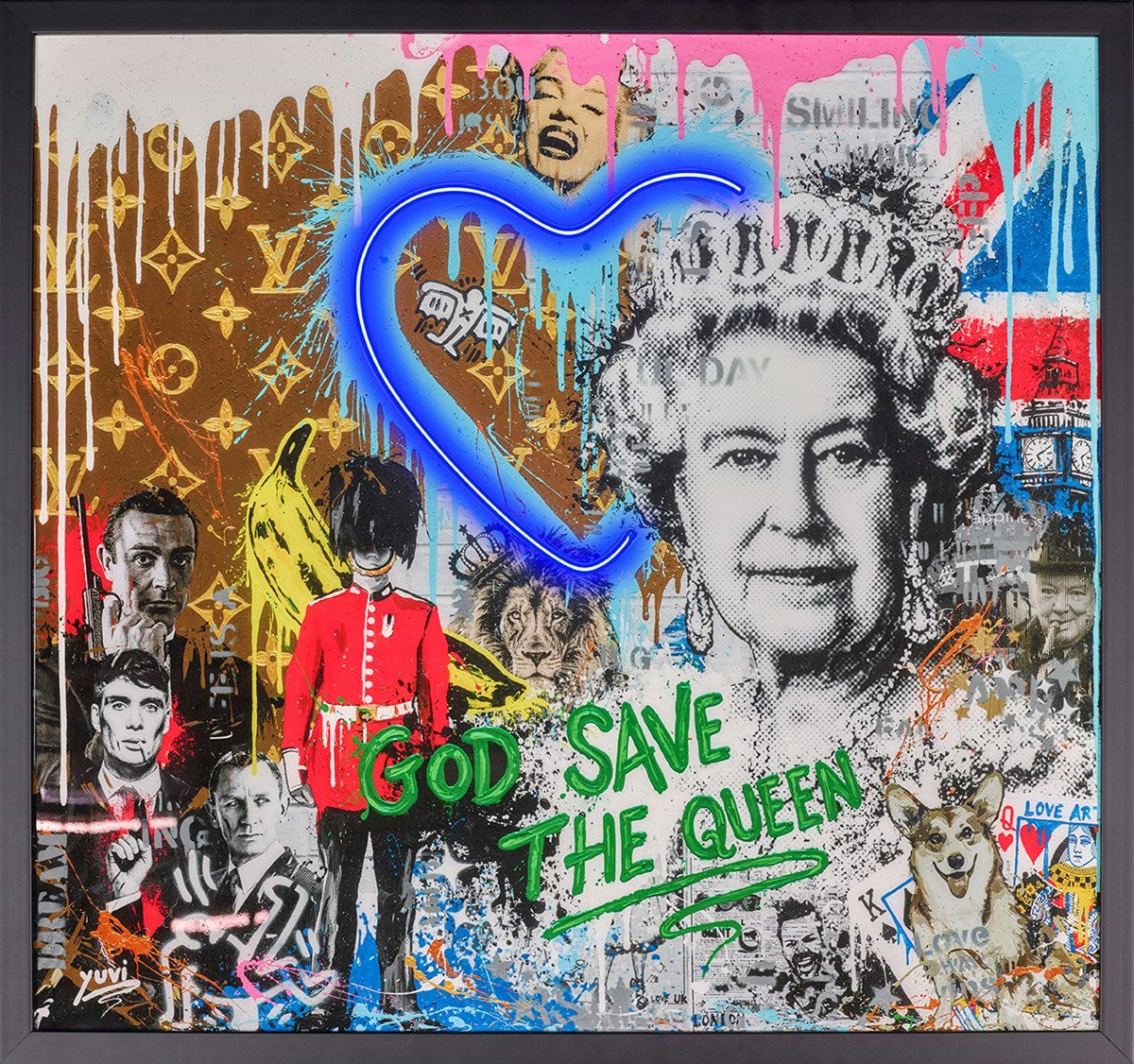 【インパクトアート】GOD SAVE THE REP＆SKULL QUEEN インパクトアート】GOD SAVE THE REP＆SKULL QUEEN