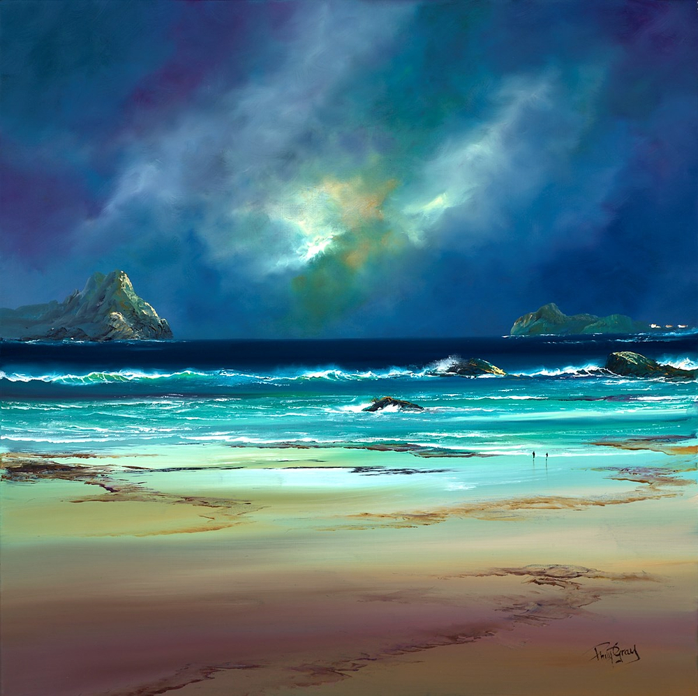 Waves Splashing Against The Rocks