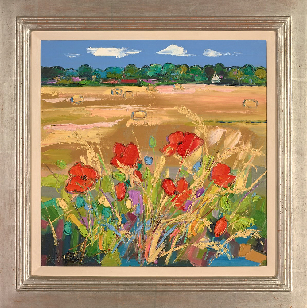 Poppies And Haybales, Preston Mill