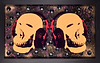 Music Lover-Double Skulls (Yellow)