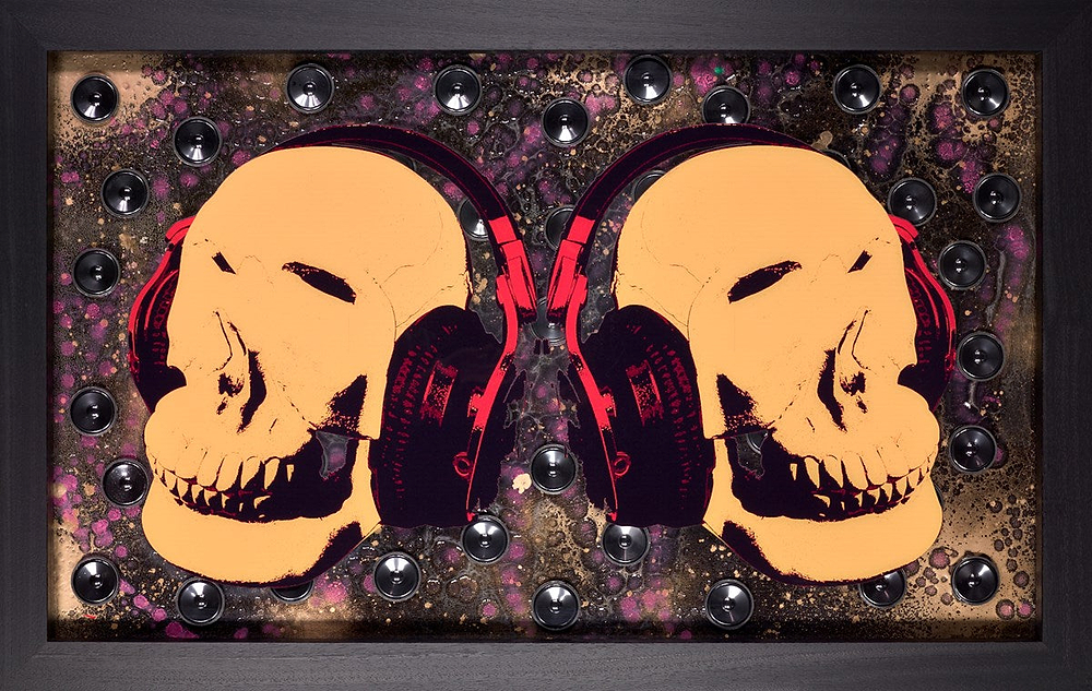 Music Lover-Double Skulls (Yellow)