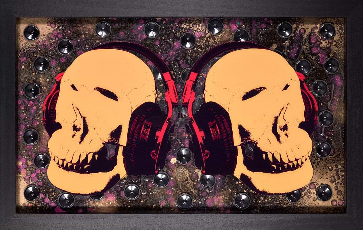 Music Lover-Double Skulls (Yellow)