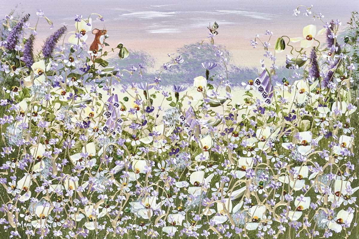 Flowers And A Fieldmouse