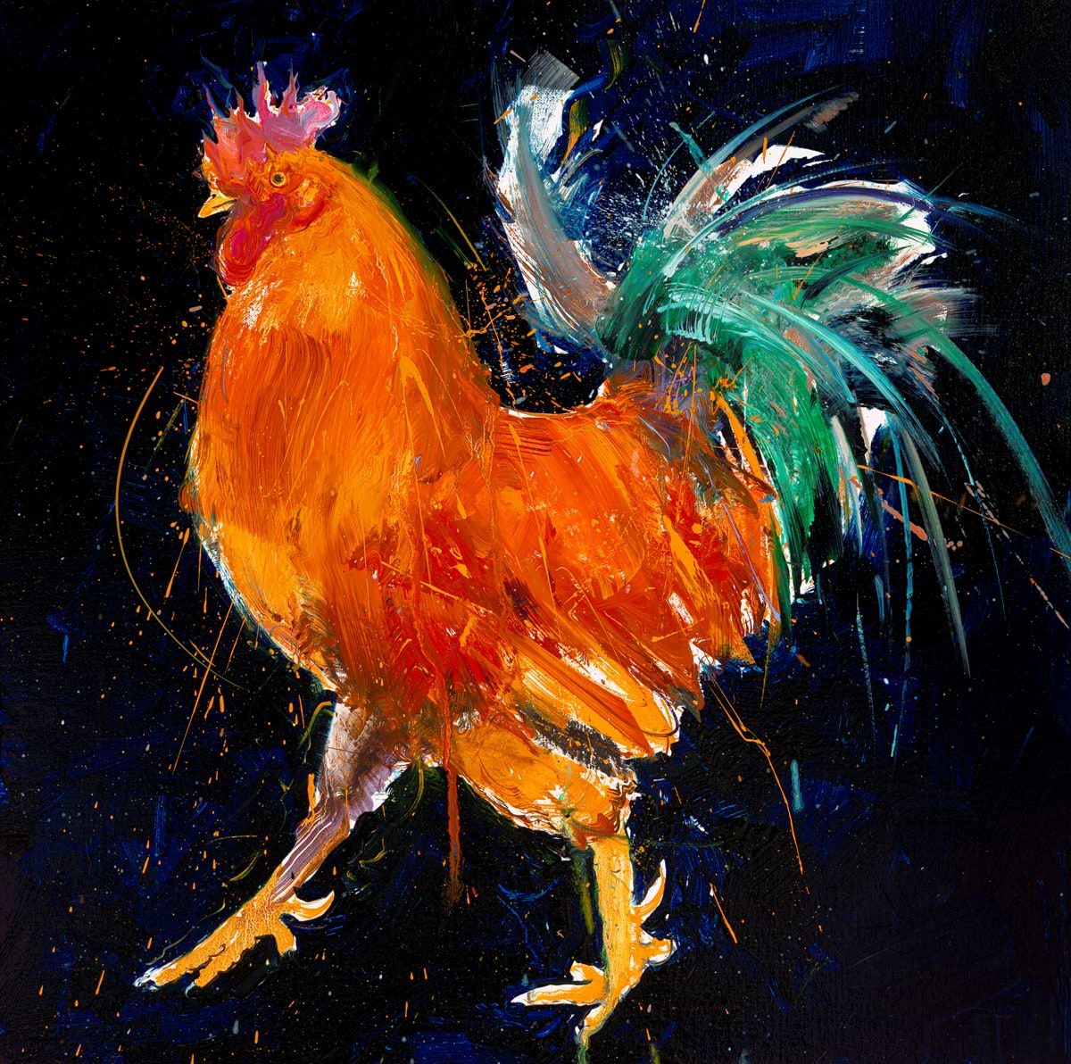 Rooster II | Dave White – Clarendon Fine Art