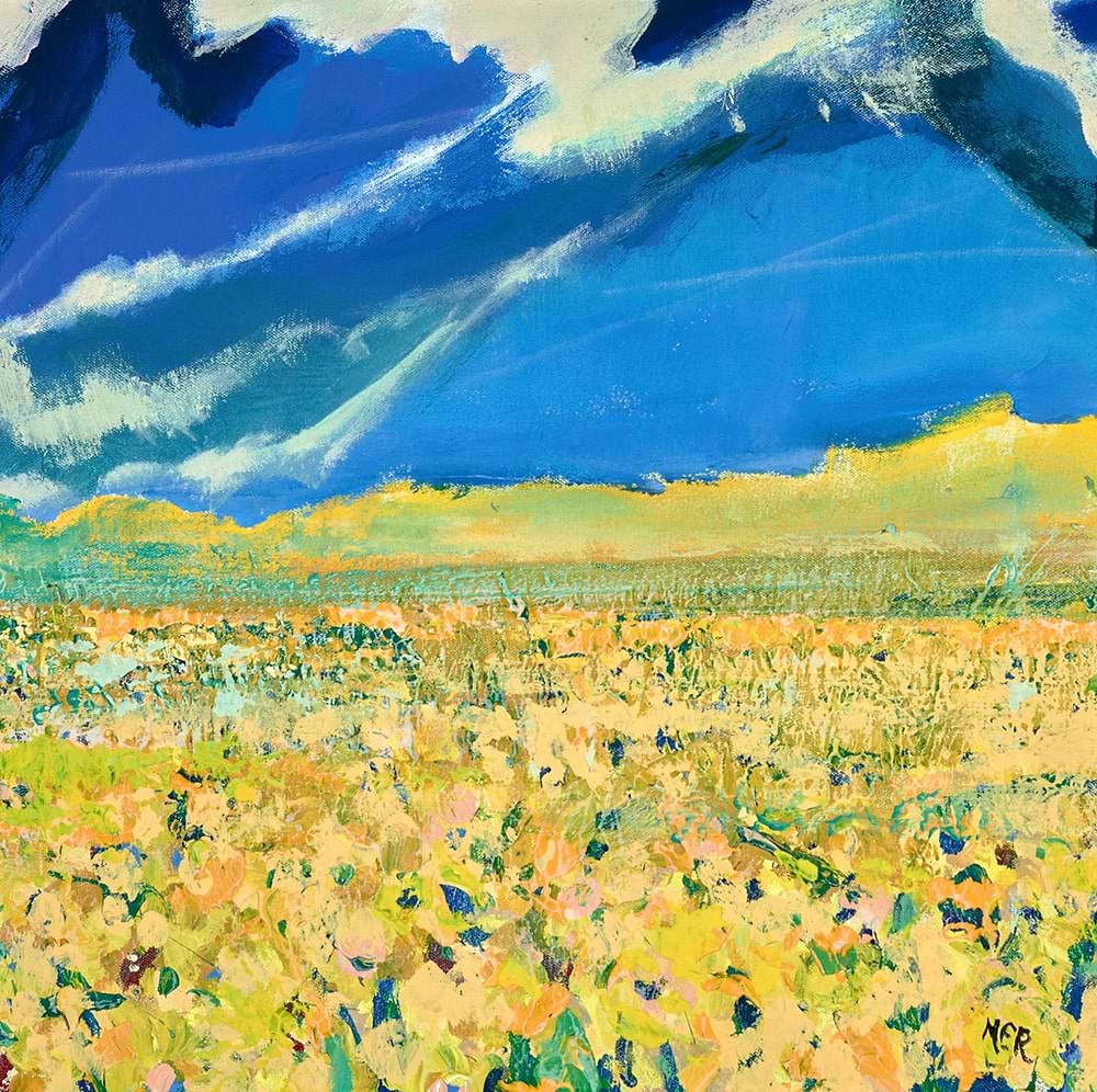 Field Down The Road | Michael F. Rumsby – Clarendon Fine Art