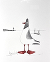 Seagull and Lighthouse (sketch)