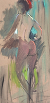 Leaning Nude Study