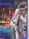 Boulevard With Red Sign