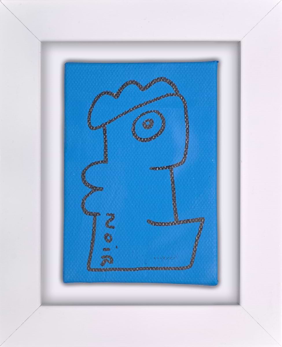 Untitled (Light Blue) | Thierry Noir – Clarendon Fine Art